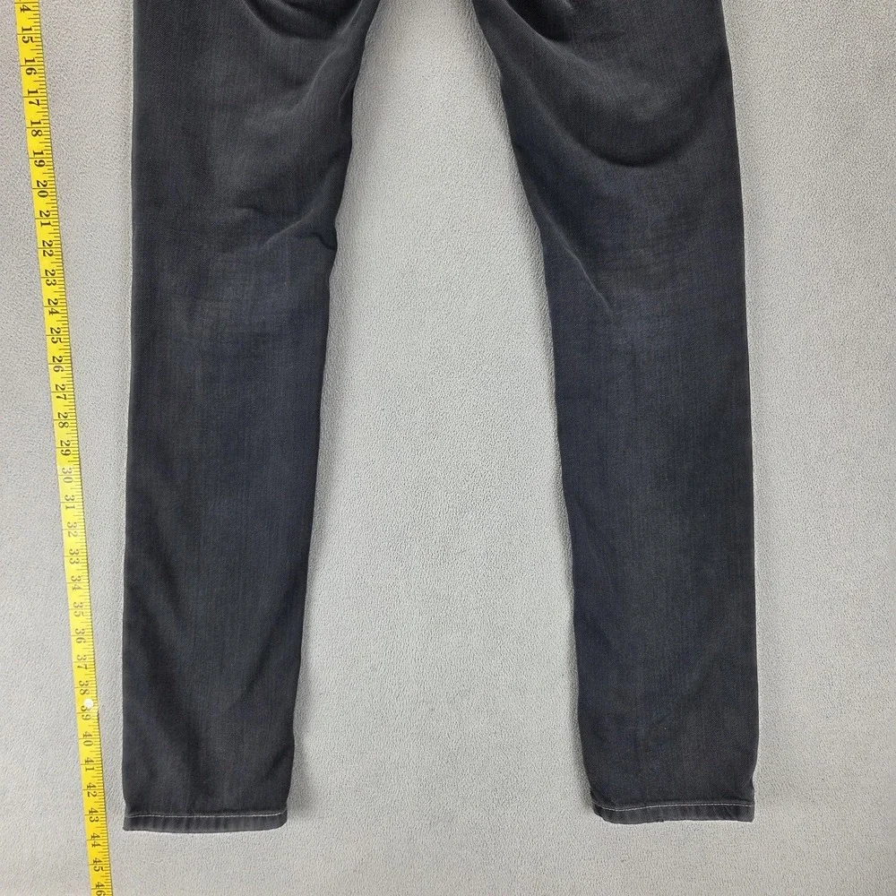 Vintage Levis Blue Star Jeans Mens Gray Slim Charcoal Wash Engineered Fits 28x34